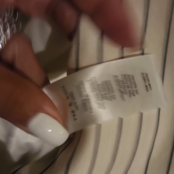 Rag & Bone White Pinstripe Priya Ponte Buttoned Vest Top Size 8 - Picture 5 of 8